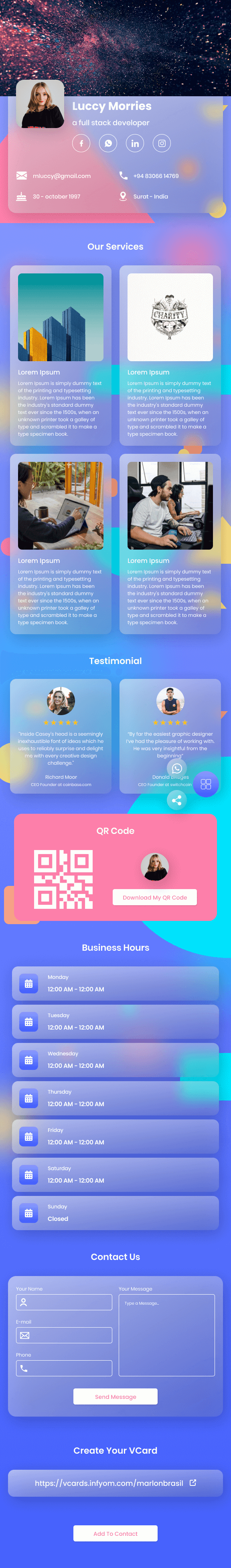 Modern Edge Digital Card