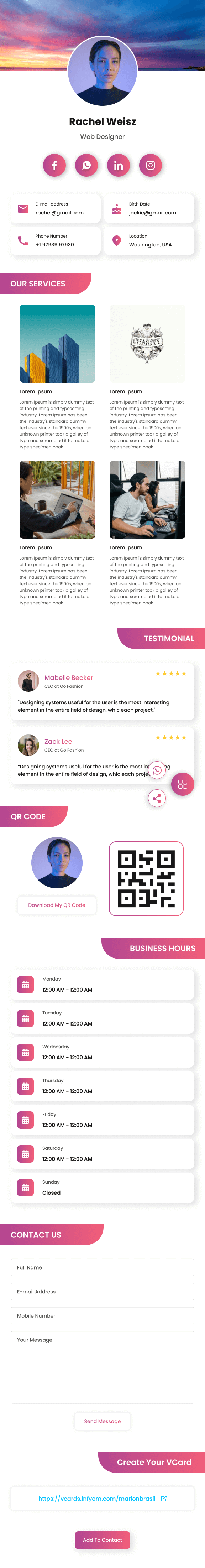 Corporate Identity Digital Card